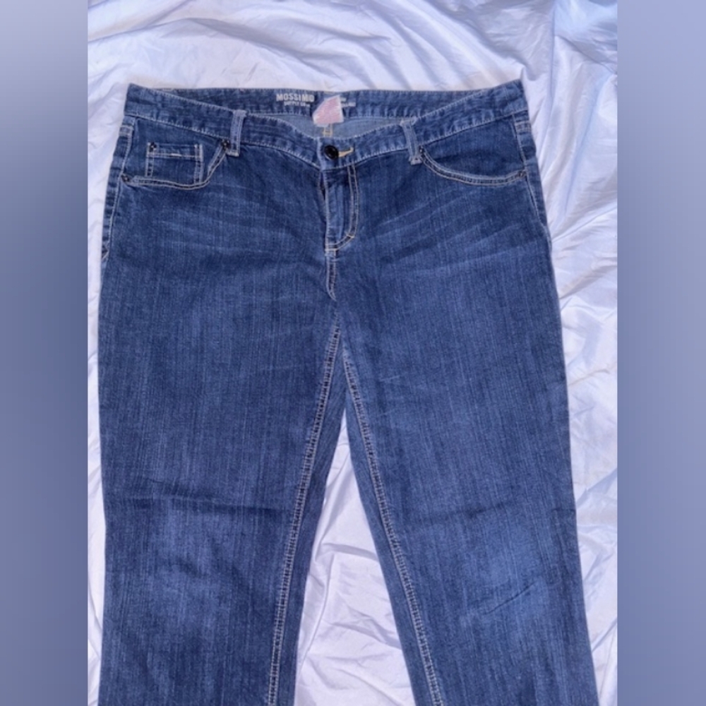Mossimo Supply Co. Denim Straight-Leg Jeans in Blue
